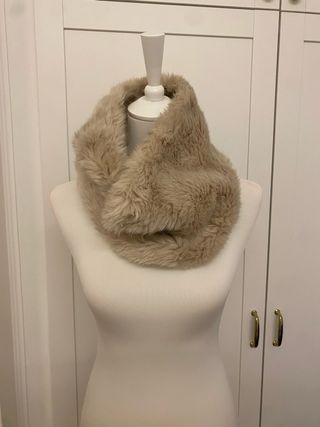 Collo Eco pelliccia beige