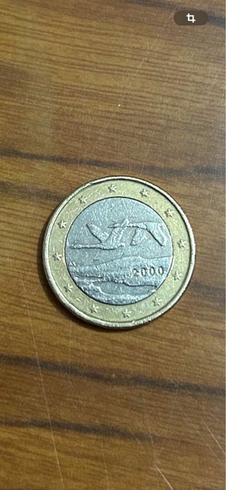 Moneda de 1 euro finlandia año 2000