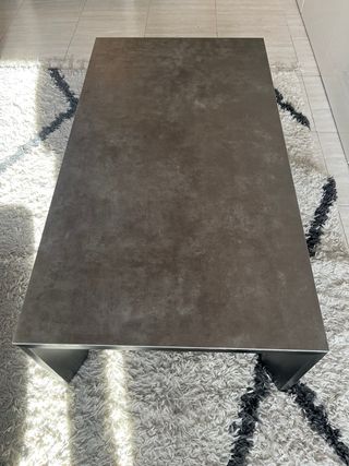 Mesa centro elevable ceramica y cristal