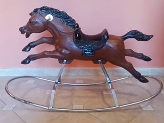 Cavalluccio a dondolo anni 70 Cavallo Giocattolo