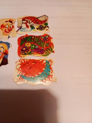 Cromos troquelados de payasos