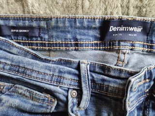 PACK 2 PANTALONES VAQUEROS SUPER SKINNY TALLA 38