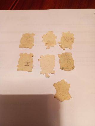 Cromos troquelados años 50/60