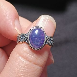 Anillo de plata con tanzanita