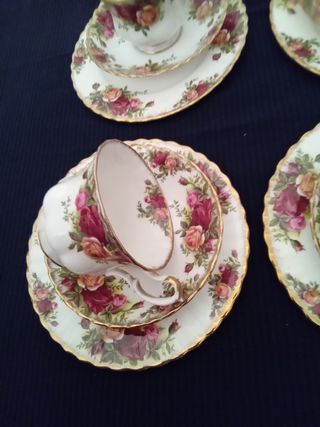 Chávenas Chá + pratos do bolo