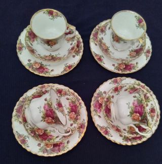 Chávenas Chá + pratos do bolo