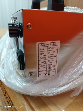 Purificador de aire 28/g Generador Ozono