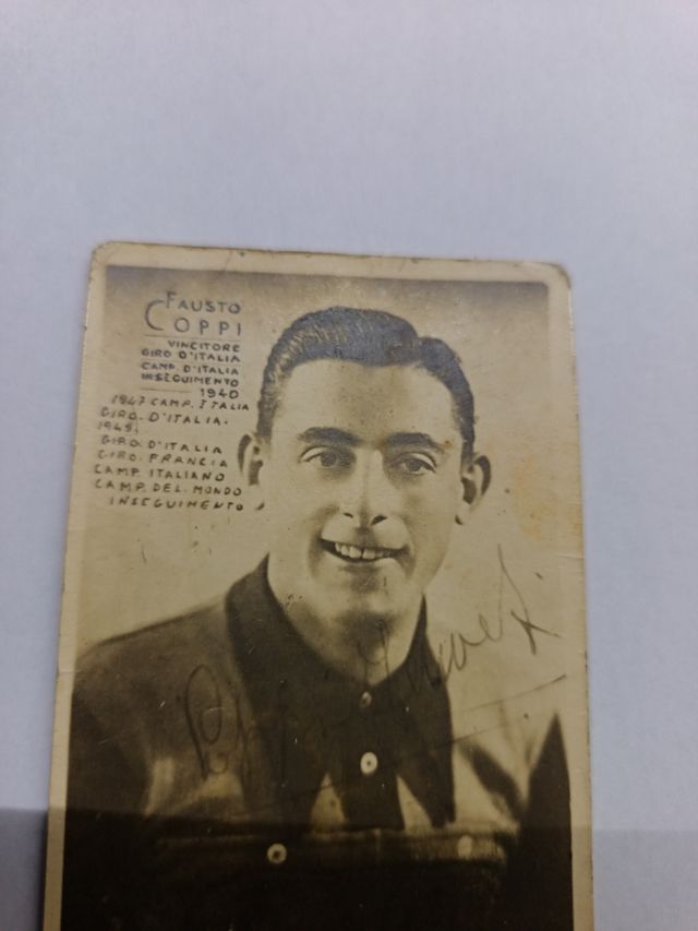 Foto ricordo Fausto Coppi