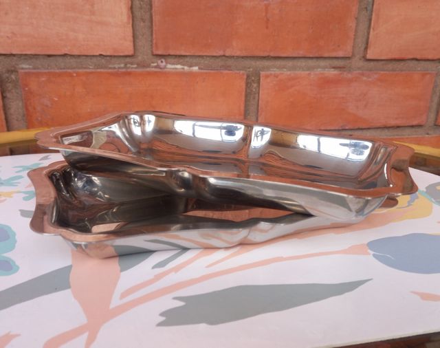 2 Bandejas Acero Vintage