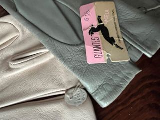 DOS PARES DE GUANTES  DE PIEL TALLA 6,5