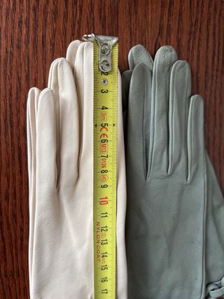 DOS PARES DE GUANTES  DE PIEL TALLA 6,5