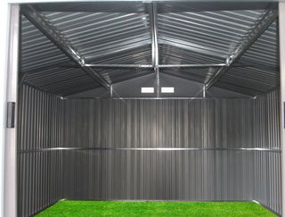 Caseta metálica para jardín 15,16 m²