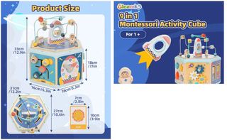 Cubo de actividades montessori