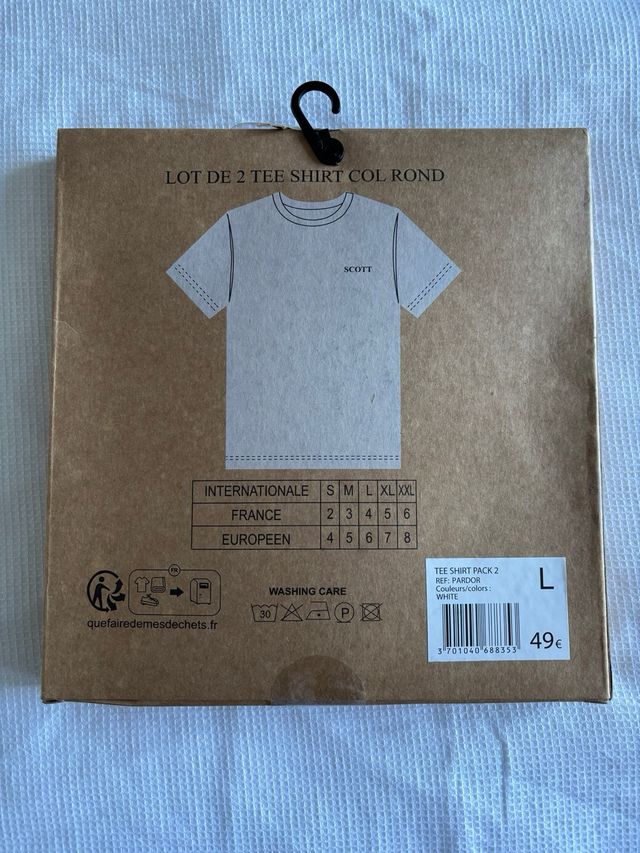 SCOTT lote 2 camisetas a estrenar. Talla L