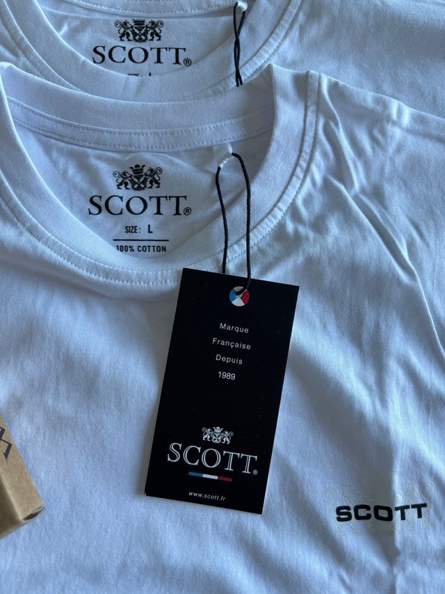 SCOTT lote 2 camisetas a estrenar. Talla L