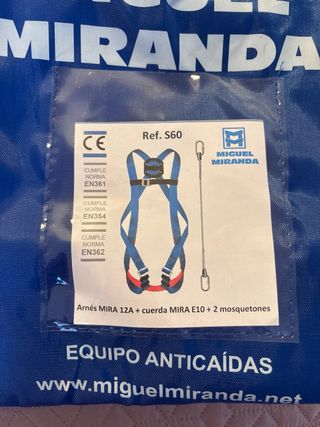 Equipo anticaidas sin estrenar