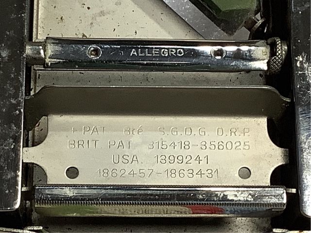 MAQUINA AFILAR CUCHILLAS ALLEGRO AÑOS 20’ o 30 ‘