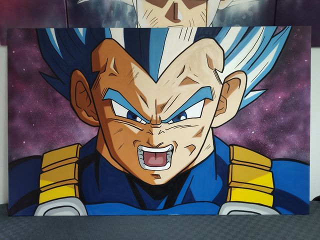 Cuadro Vegeta HECHO A MANO (sprays)