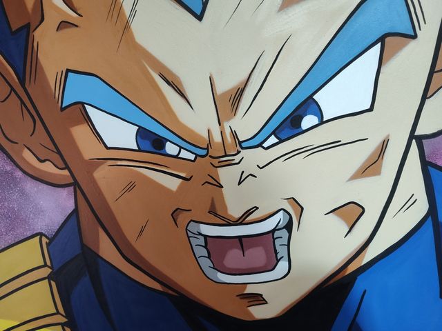 Cuadro Vegeta HECHO A MANO (sprays)