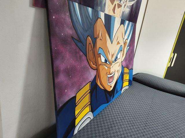 Cuadro Vegeta HECHO A MANO (sprays)