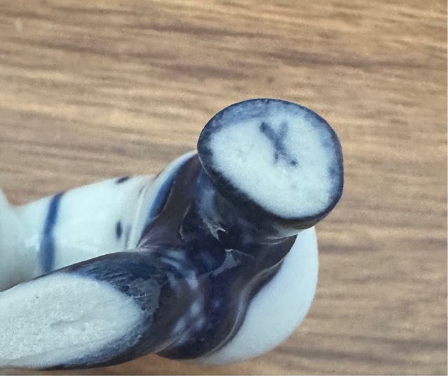 Porcellana Russa Gzhel. Bambino con cavallo.