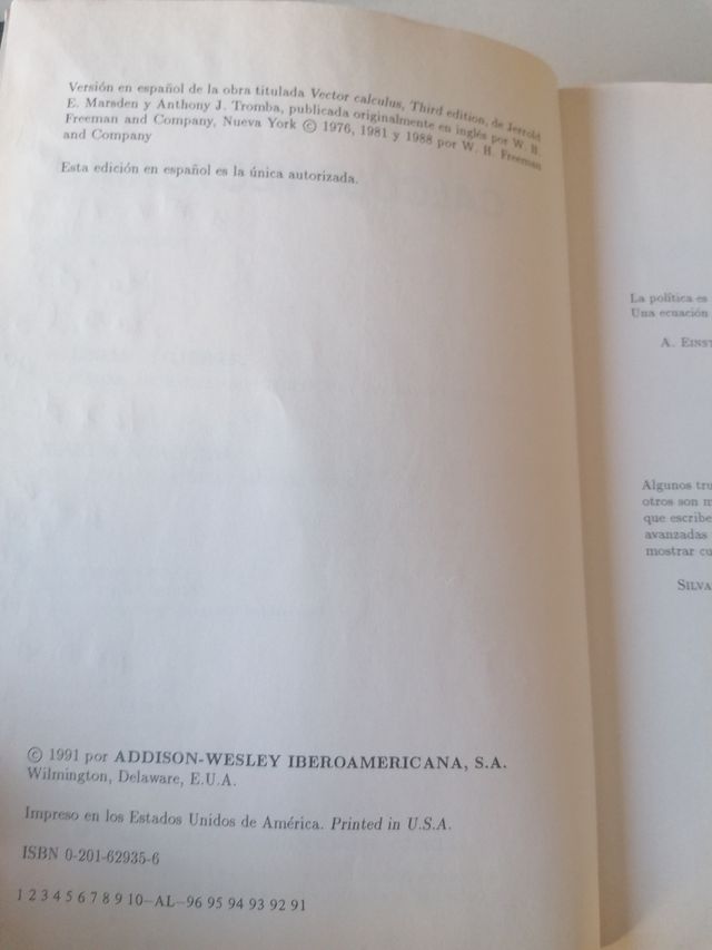 Calculo vectorial Marsden Tromba