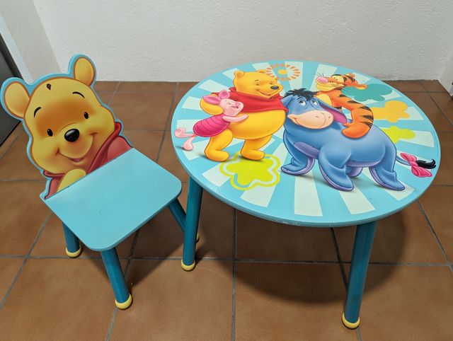 Mesa y silla infantil