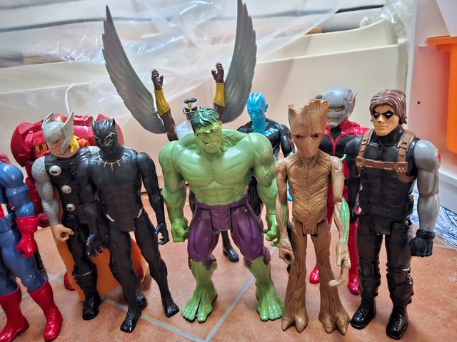 Pack figuras articuladas marvel 30 cm