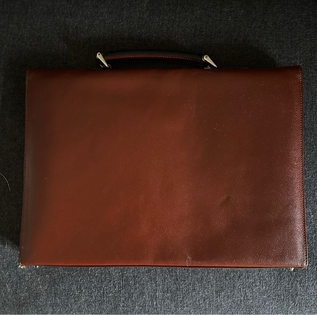Cartella porta documenti vintage in pelle