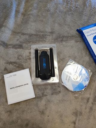 Elecmoga Adaptador Wifi USB 1300 Mbps