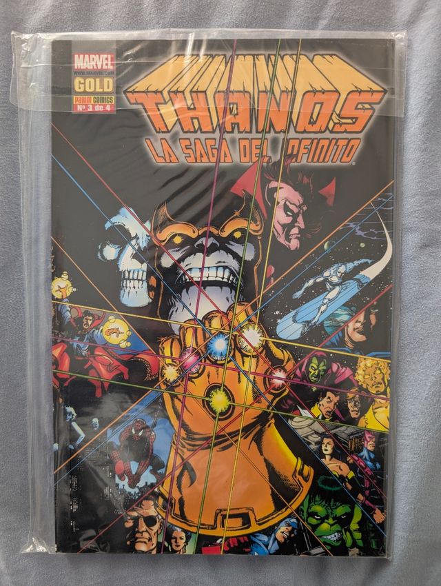 Marvel Gold Thanos La Saga del Infinito 
