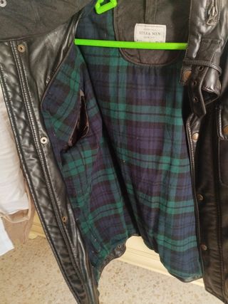 Chaqueta de cuero sintético