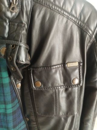 Chaqueta de cuero sintético