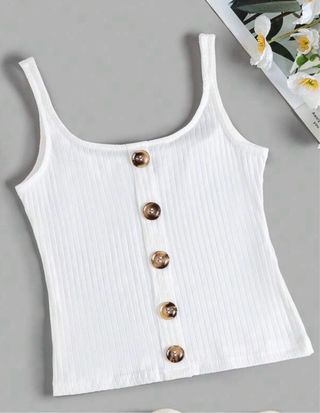 Top de tirantes con boton delantero