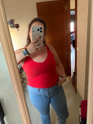 Camiseta tirantes roja