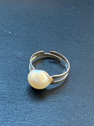 Anillo con perla Swarovski
