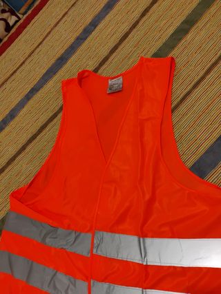 Chaleco naranja reflectante nuevo impoluto