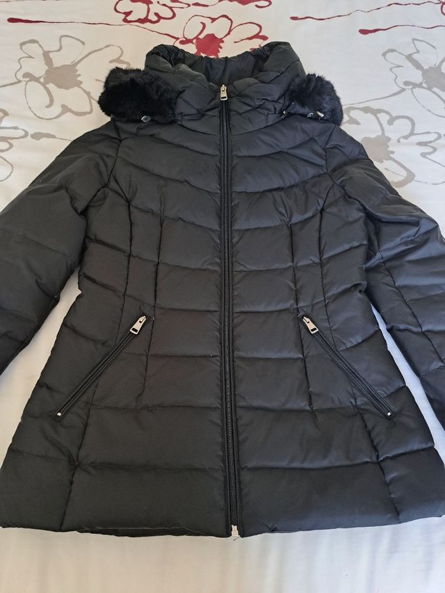 Abrigo plumas mujer