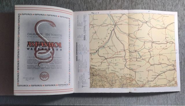 CARTELLA ATLANTE TURISTICO DELLA SPAGNA