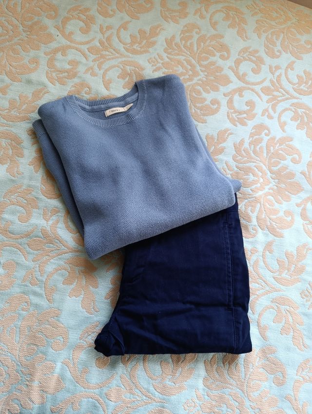 Lote pantalón jersey niño