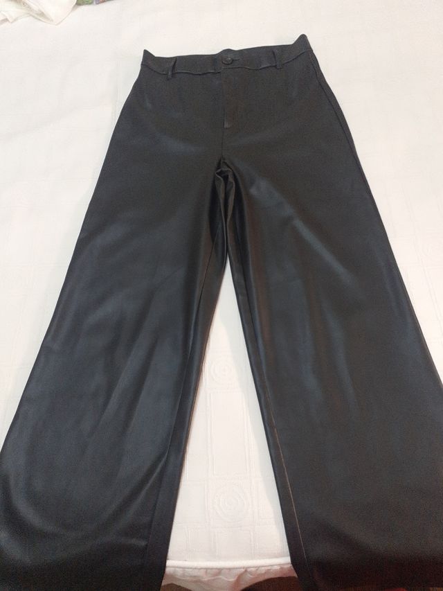 Pantalon polipiel ZARA
