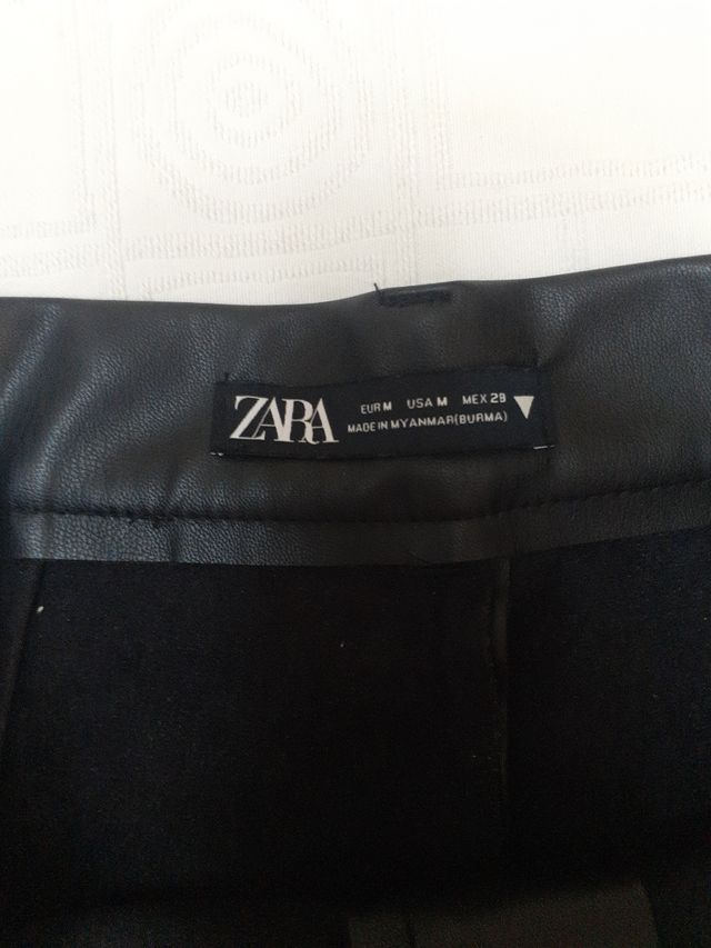 Pantalon polipiel ZARA