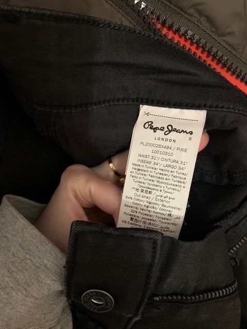 Vaqueros negros Pepe Jeans