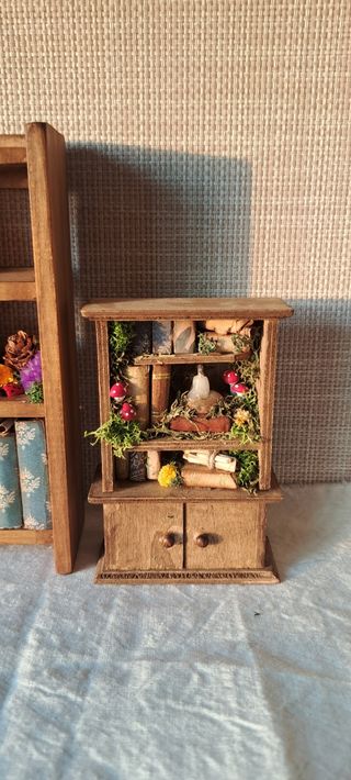 Librería mágica miniatura artesanal