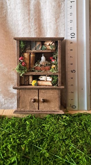 Librería mágica miniatura artesanal