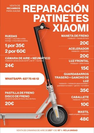 💥 reparación patinetes Xiaomi 💥