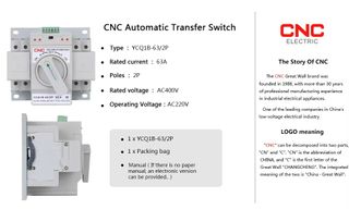 Switch de transferencia automática 4P 63A CNC