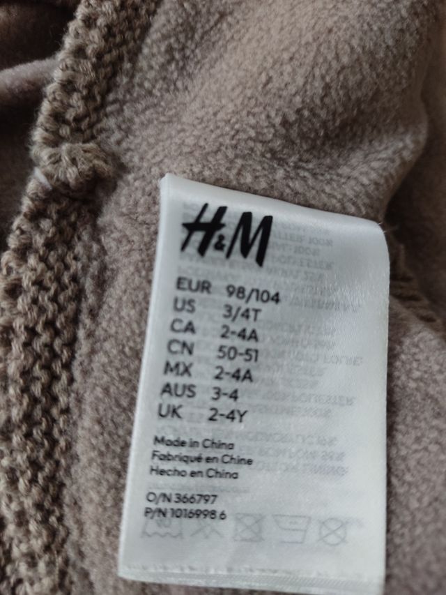 Pasamontañas infantil Oso