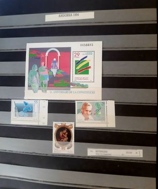 Sellos España/Andorra 1994-1997