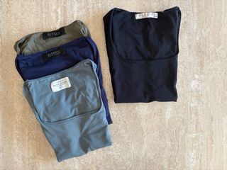 pack 4 top poliamida tirante ancho Zara